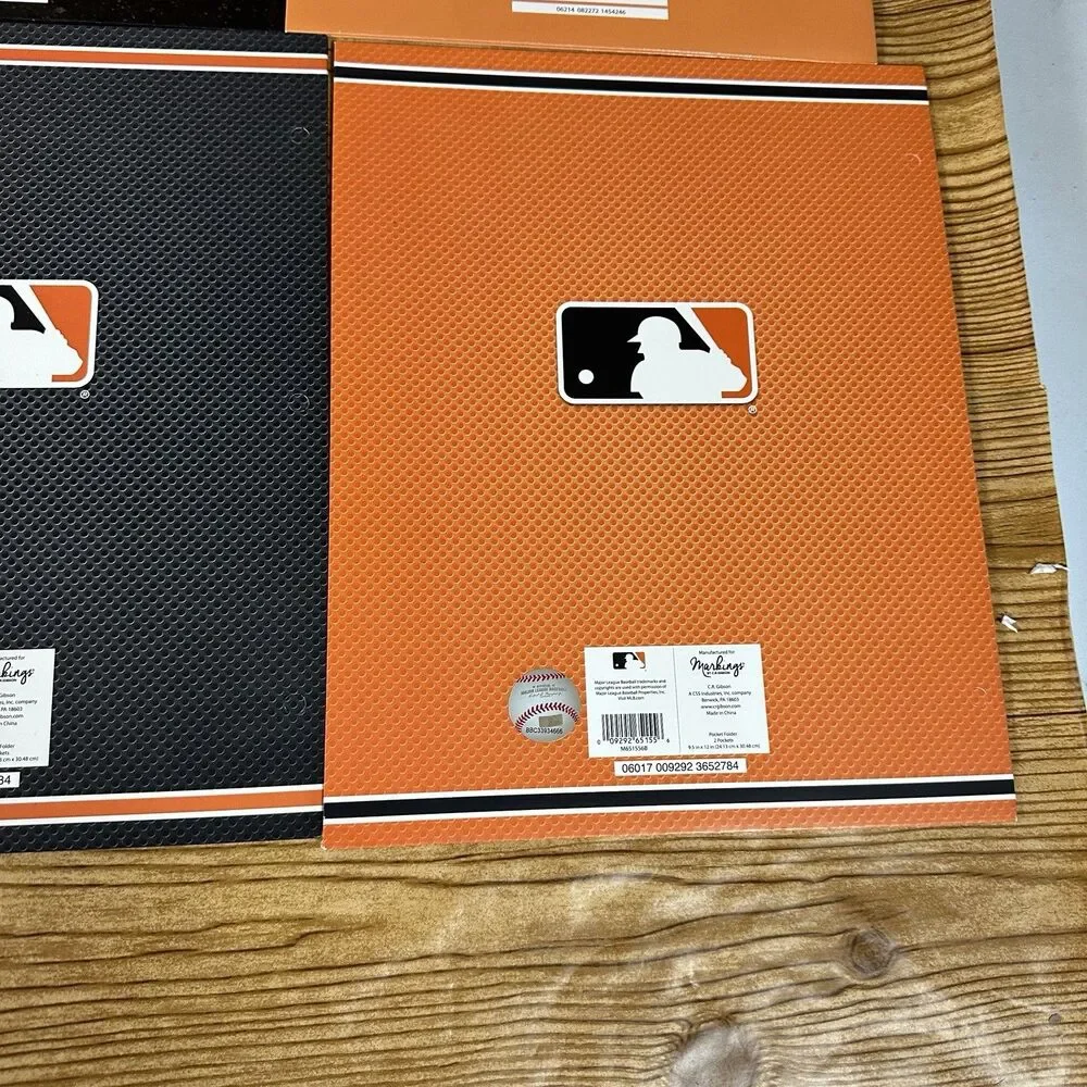 San Francisco Giants 49ers Pocket Folders C.R. Gibson Markings 9.5”x12” School‎